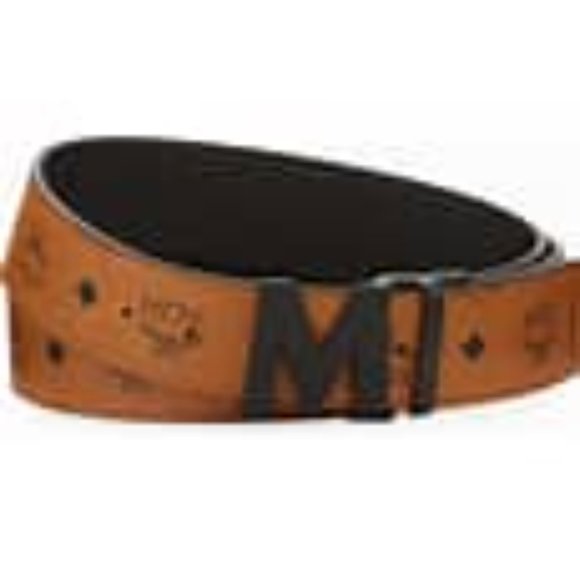 MCM | Claus Embossed Reversible Leather Belt - Picture 6 of 6